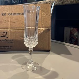 Wedding decor: glass stem ware